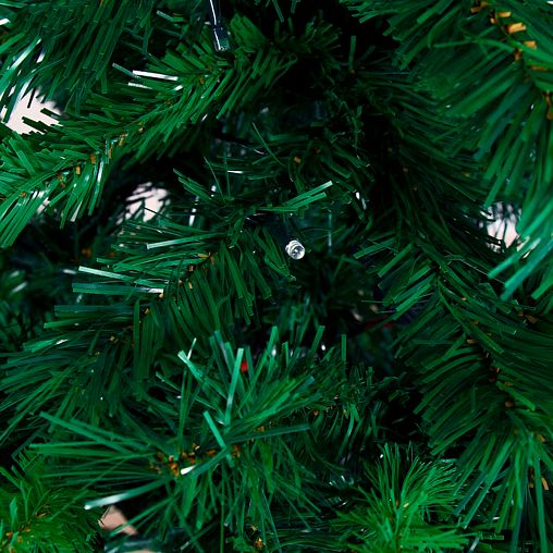 Ель фиброоптическая Зимнее волшебство, цветные огоньки, 120 см, зеленая фото