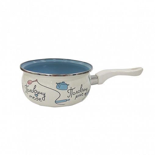 Ковш эмалированный Metrot Половинки, 1,6 л фото