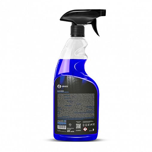 Полироль чернитель шин Grass Black Rubber, 600 мл фото