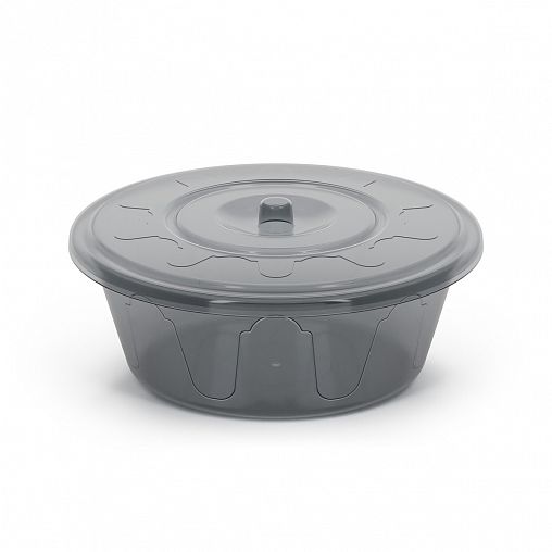 Таз Альтернатива Хозяюшка, с крышкой, 6 л, микс фото