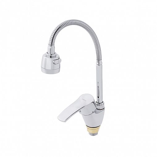 Смеситель для кухни Tsarsberg TSB-722-1160, с гибким изливом, однорычажный, хром фото