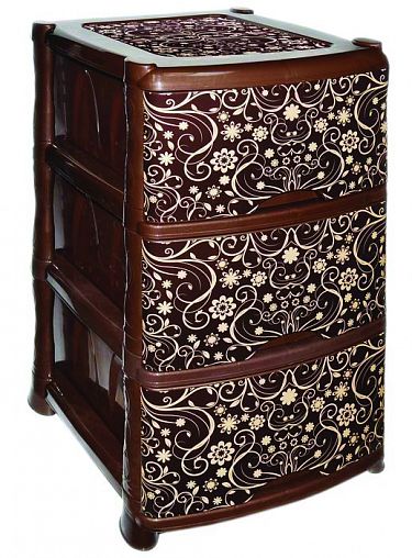 Комод трехсекционный Violet Элегант, темный фото