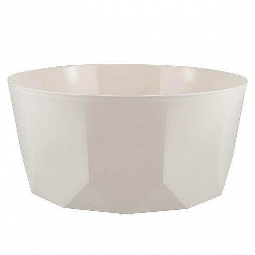 Салатник пластиковый Plast Team Stockholm, с крышкой, 1,7 л, молочный туман фото