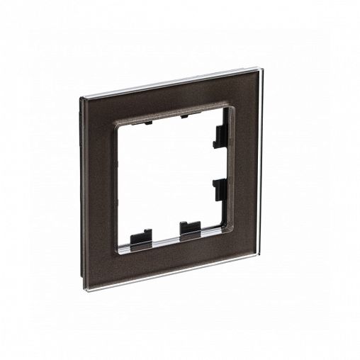 Рамка Systeme (Schneider) Electric Atlasdesign Nature, 1-пост, стекло, мокко фото