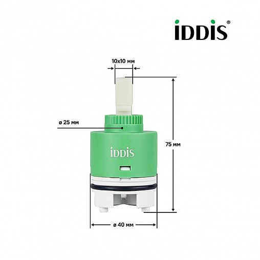 Картридж для смесителя IDDIS 999C40H0SM, с ножками, 40 мм фото