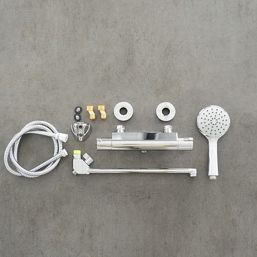 Смеситель для ванны Lemark Yeti LM7834C, с термостатом, хром фото