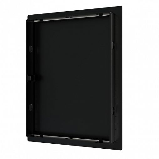 Люк-дверца ревизионная Evecs L1520N black, нажимная, с фланцем 150 x 200 мм, 172 x 222 мм фото