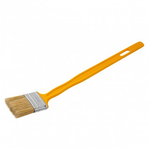Кисть радиаторная Акор Эксперт, натуральная щетина, пластиковая ручка, 50 x 12 мм фото