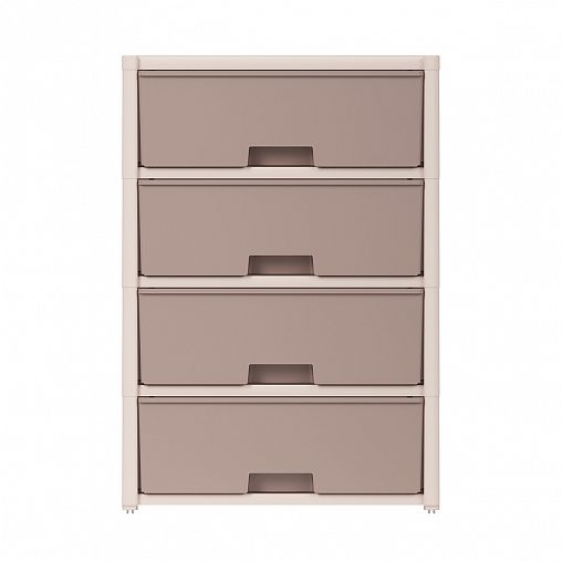 Комод четырехсекционный Альтернатива Колорит, 56 x 39 x 81 см, бежевый фото