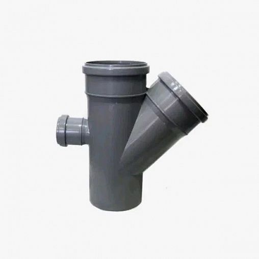 Крестовина канализационная Lammin, 110 x 110/45° x 50/87,5° фото