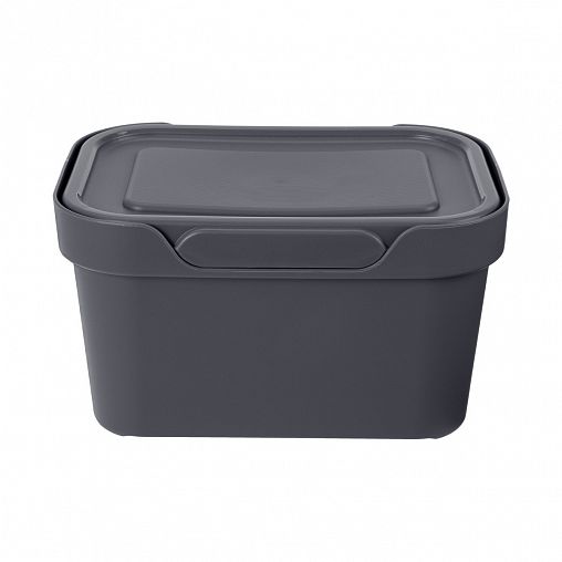 Ящик универсальный с крышкой Econova Luxe, 189 x 132 x 110 мм, 1,9 л, серый фото