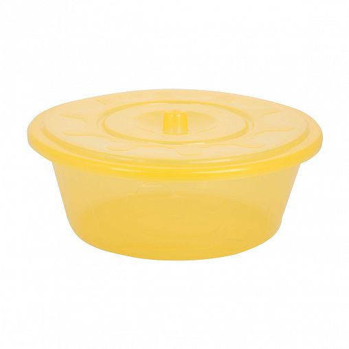 Таз Альтернатива Хозяюшка, с крышкой, 10 л, микс фото