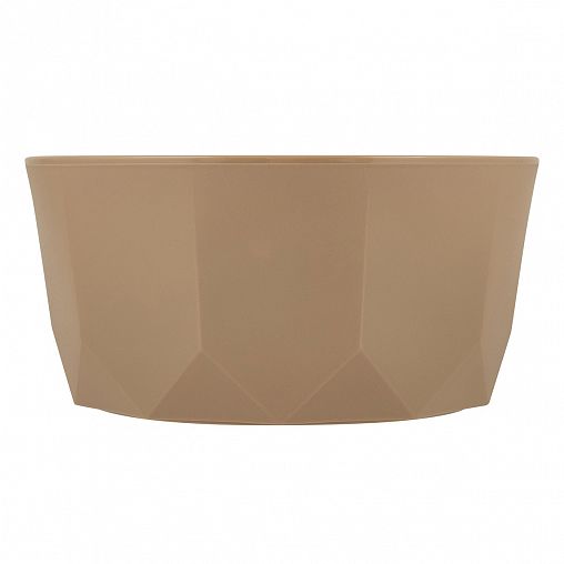 Салатник пластиковый Plast Team Stockholm, с крышкой, 1,7 л, шоколадный мокко фото