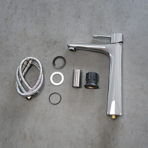 Смеситель для раковины Lemark Evitta LM0509C, однорычажный, хром фото