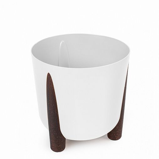 Горшок-кашпо Альтернатива Жардин, на ножках, 9 л, белый фото Горшок-кашпо Альтернатива Жардин, на ножках, 9 л, белый фото