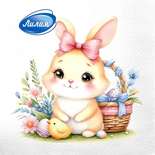 Салфетки бумажные сервировочные Лилия Радостный день, двухслойные, 20 шт фото