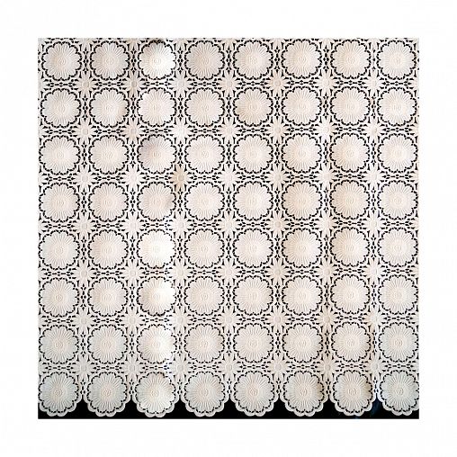 Клеенка столовая ПВХ Вилина Элегия 7055-005, 1,35 x 22 м, белая фото