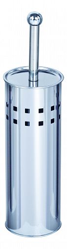 Ершик для унитаза Рыжий кот, с подставкой, нержавеющая сталь фото