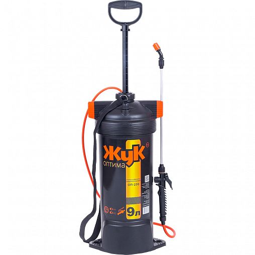 Опрыскиватель Жук Оптима ОП-220 9 л, стеклопластик, нетелескопический брандспойт фото