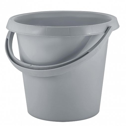Ведро пластиковое Plast Team Stockholm, 10 л, серый шторм фото