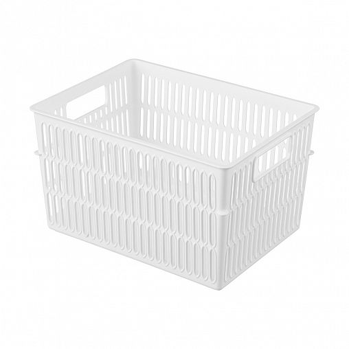 Корзина для хранения Бытпласт Simplify, 18,4 x 13,6 x 10,8 см, белая фото
