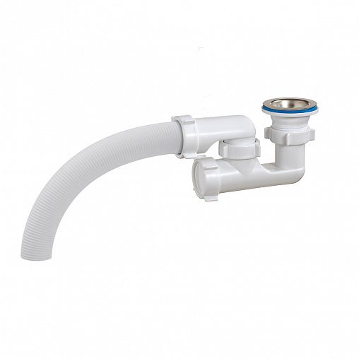 Сифон для душевого поддона Orio Е-82581, 1 1/2" x 40 мм, регулируемый, с гофротрубой 40 мм фото