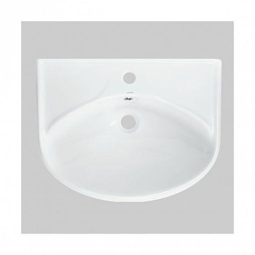 Раковина Sanita Самарская 57 ВКС, 57,5 x 44,5 x 22 см, белая фото