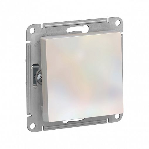 Переключатель 1-клавишный перекрестный Systeme (Schneider) Electric Atlasdesign, встр., жемчуг фото