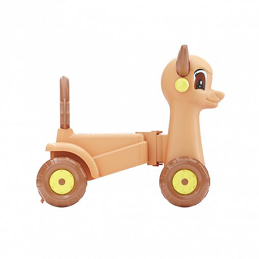 Каталка-толокар Plast Land Олененок, коричневая фото