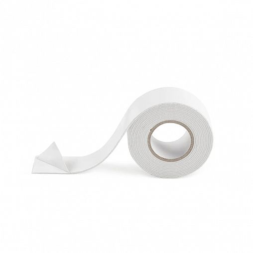 Скотч двусторонний Aviora, вспененная основа, 24 мм x 2 м, белый фото