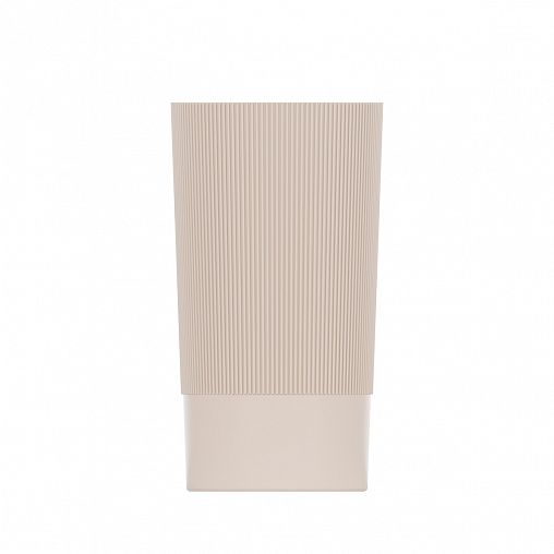 Ваза для цветов под срезку Альтернатива Версаль, пластиковая, 28 см, бежевый фото