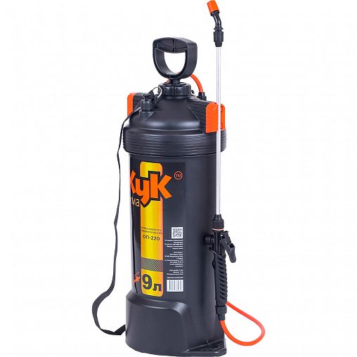 Опрыскиватель Жук Оптима ОП-220 9 л, стеклопластик, нетелескопический брандспойт фото