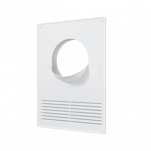 Накладка торцевая Era 110ПТПР, пластик, с решеткой, с фланцем d 110 мм, 180 x 250 мм фото