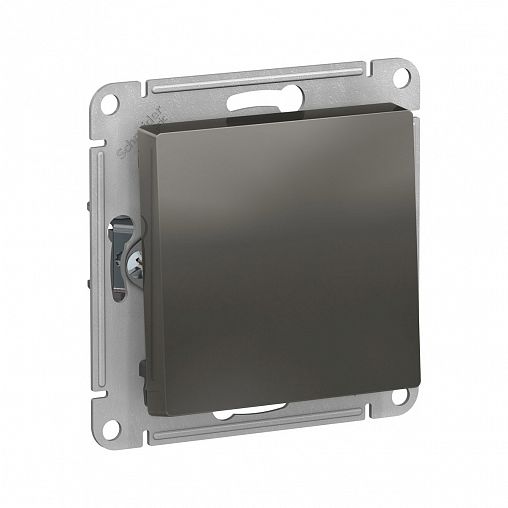 Переключатель 1-клавишный перекрестный Systeme (Schneider) Electric Atlasdesign, встр., сталь фото