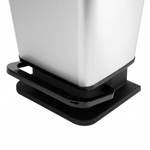 Контейнер для мусора с педалью Альтернатива Металл, 20 л, серебристый металлик фото