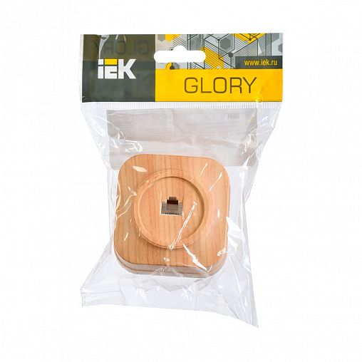Розетка телефонная накладная RJ45 8(4) IEK Glory, IP20, сосна фото
