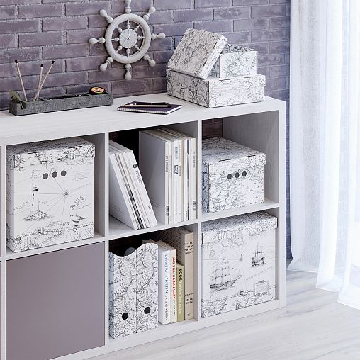 Лоток для бумаг Valiant Expedition (29,5 x 23,5 x 8,5) 3 шт + (31 x 23,5 x 8,5 см) 3 шт фото