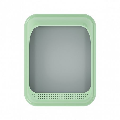 Лоток для животных Zoo Plast Барсик, с бортом, зеленый фото