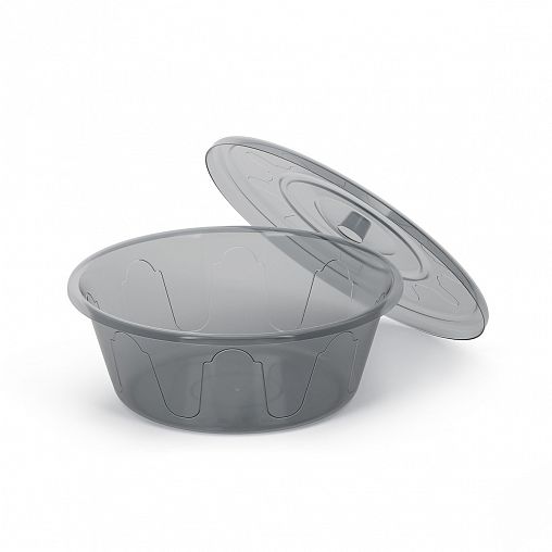 Таз Альтернатива Хозяюшка, с крышкой, 6 л, микс фото