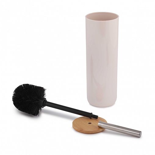 Ершик для унитаза Альтернатива Бамбук, с подставкой, бежевый фото