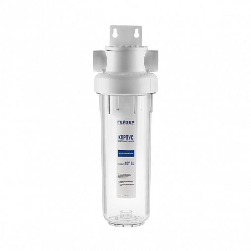 Корпус для магистрального фильтра Гейзер Гарант 10SL, Slim Line 10", 3/4" фото