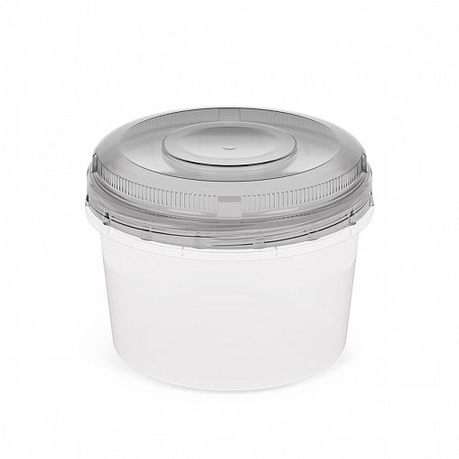 Контейнер для СВЧ Альтернатива с завинчивающейся крышкой, круглый, 0,7 л фото