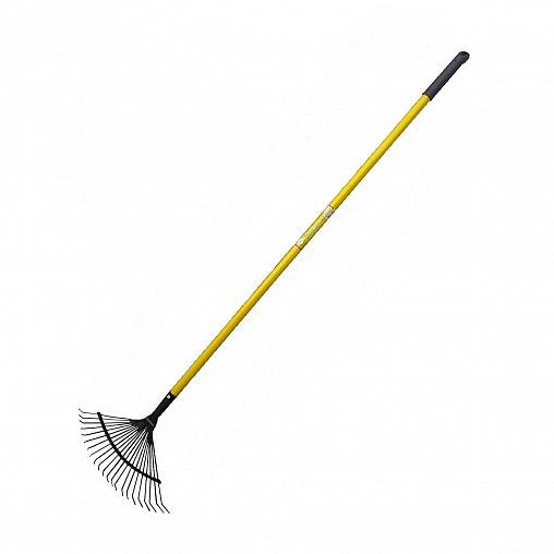 Грабли веерные Усадьба-Люкс, проволочные, с металлизированным черенком, 22 зуба, 1600 мм фото