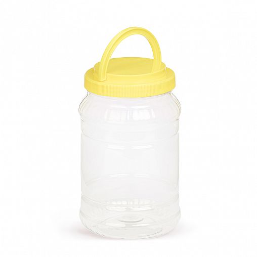 Банка для сыпучих продуктов ПЭТ Альтернатива, со складывающейся ручкой, 2 л фото