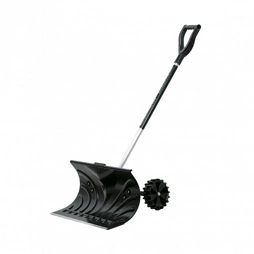 Движок для уборки снега Berchouse №45 на колесах, с алюминиевым черенком, 660 x 330 мм фото