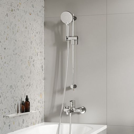 Смеситель для ванны IDDIS Aiger, хром фото