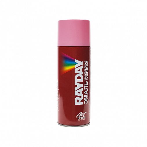 Краска аэрозольная алкидная Rayday RD-044, глянцевая, 520 мл, RAL 3015, розовая фото