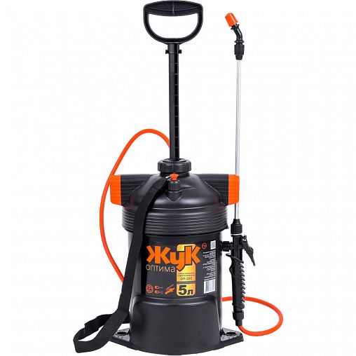 Опрыскиватель Жук Оптима ОП-220 5 л, стеклопластик, нетелескопический брандспойт фото