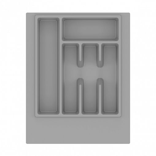 Лоток для столовых приборов Альтернатива Универсал, 49 x 39 x 4,5 см, серый фото