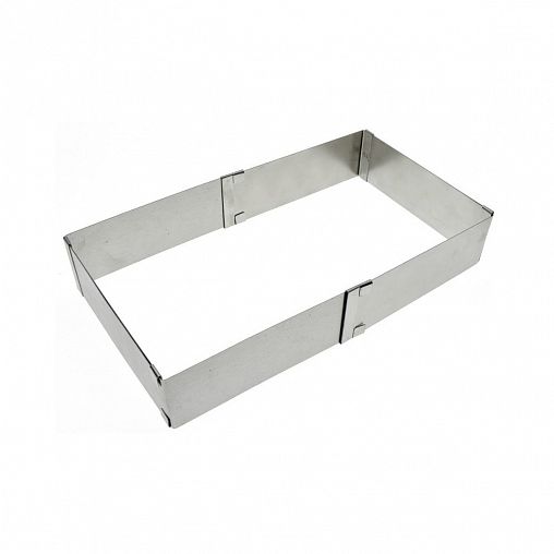 Форма кулинарная регулируемая Мультидом Квадратная, нержавеющая сталь, 15 x 15 - 28 x 28 см фото